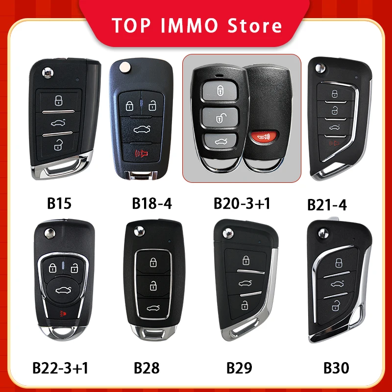 10pcs Keydiy/KD B15/B18-4/B20-3+1/ B21-4 B30/B22-3+1/B28-3/ B29 Universal Smart Remote Key Work with KDX4 KDX2 KDMAX
10pcs Keydiy/KD B15/B18-4/B20-3+1/ B21-4 B30/B22-3+1/B28-3/ B29 Universal Smart Remote Key Work with KDX4 KDX2 KDMAX