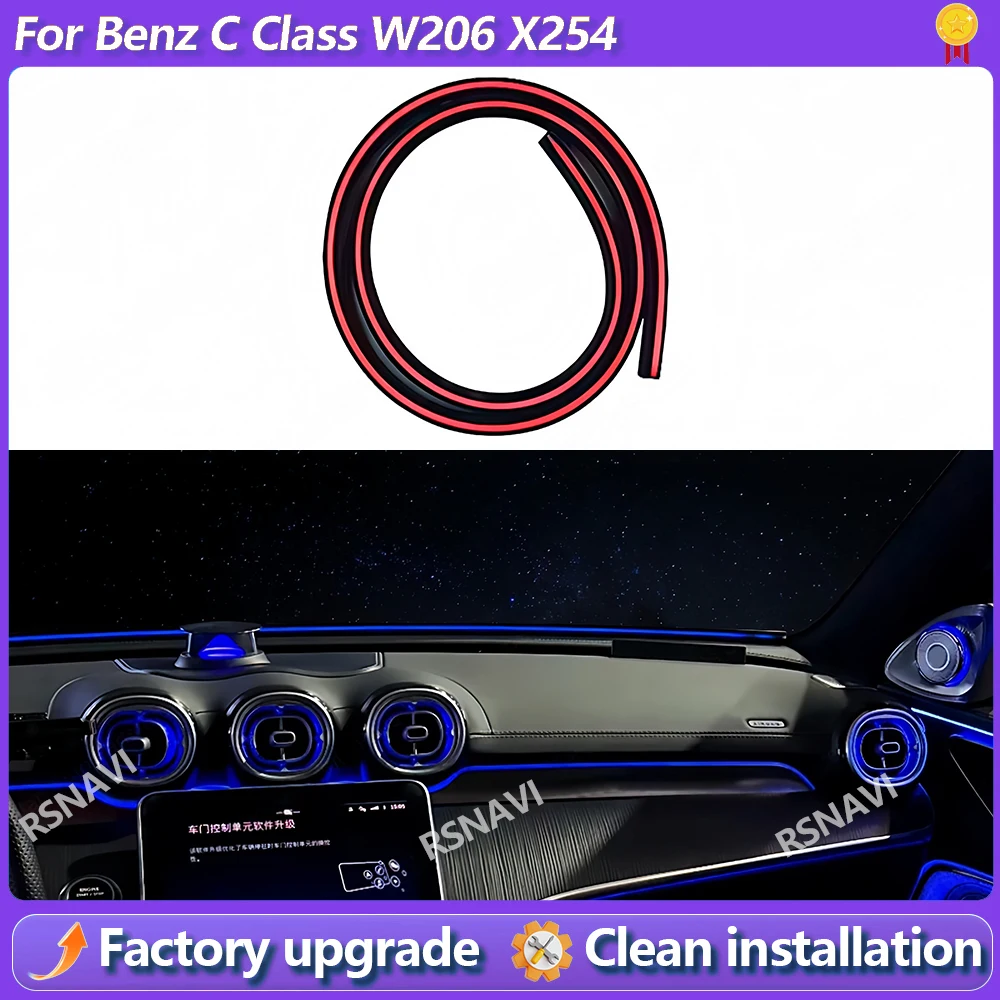 64 Color Ambient Light Instrument Panel Multi-Color Light Strip Soft Strip Precise Fit For Mercedes Benz W206 X254 C Class Car
64 Color Ambient Light Instrument Panel Multi-Color Light Strip Soft Strip Precise Fit For Mercedes Benz W206 X254 C Class Car
