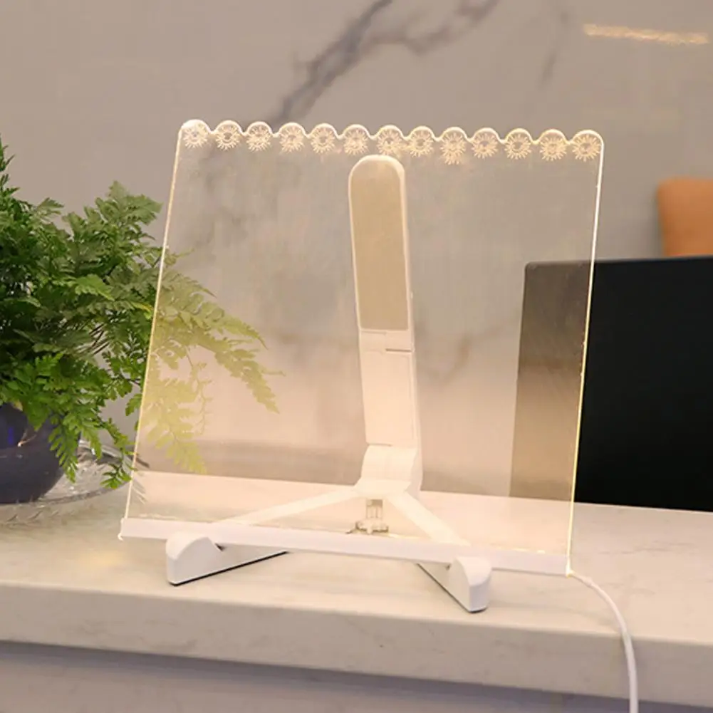 Transparent Effect Board Colorful Led Acrylic Message Board with 12 Markers Adjustable Tripod Usb Power Cord Glow for Displays
Transparent Effect Board Colorful Led Acrylic Message Board with 12 Markers Adjustable Tripod Usb Power Cord Glow for Displays