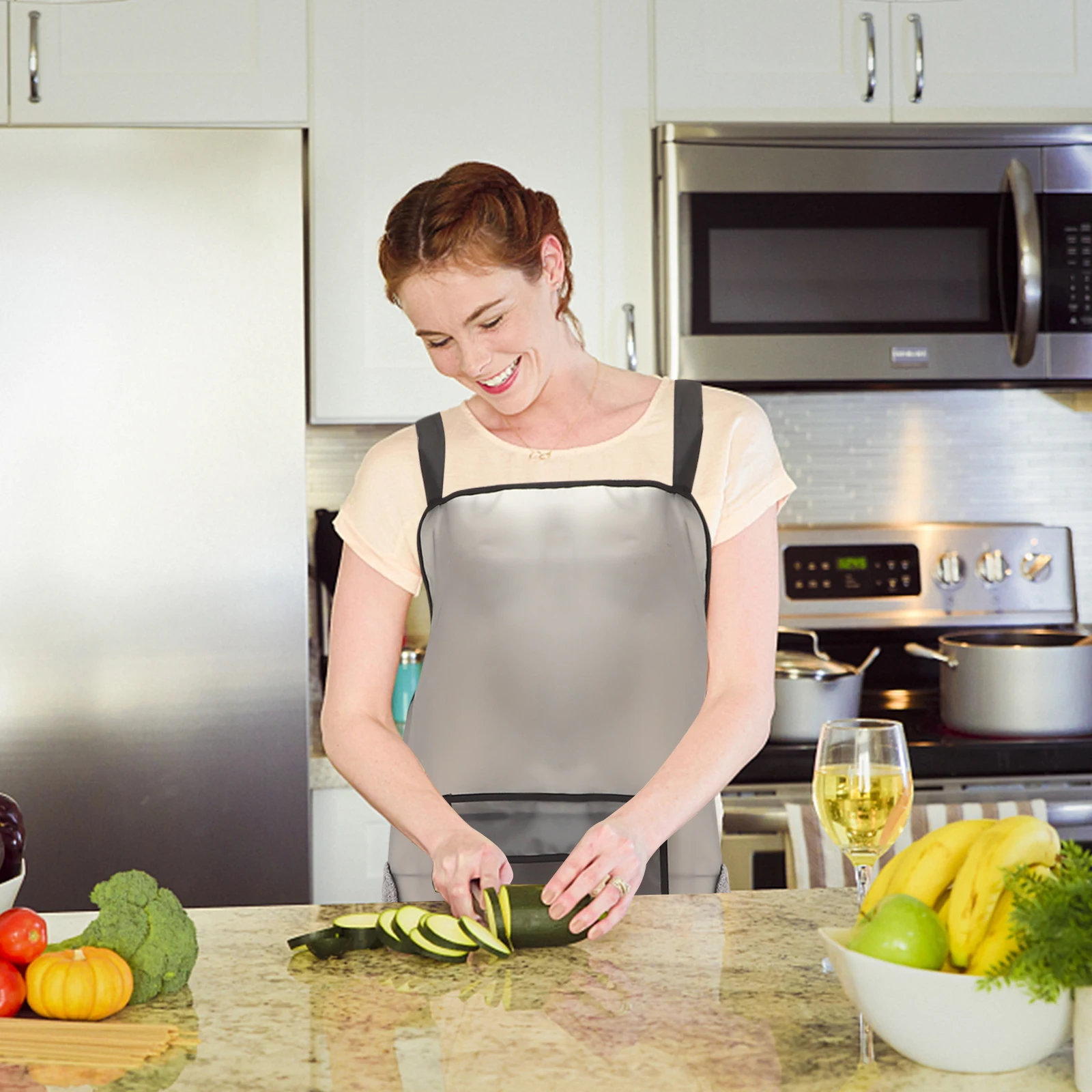 Adjustable Large Size Apron for Women Plus Size Kitchen Aprons Waterproof TPU Oil-Proof Cooking Gardening Wear-Resistant 
Adjustable Large Size Apron for Women Plus Size Kitchen Aprons Waterproof TPU Oil-Proof Cooking Gardening Wear-Resistant
