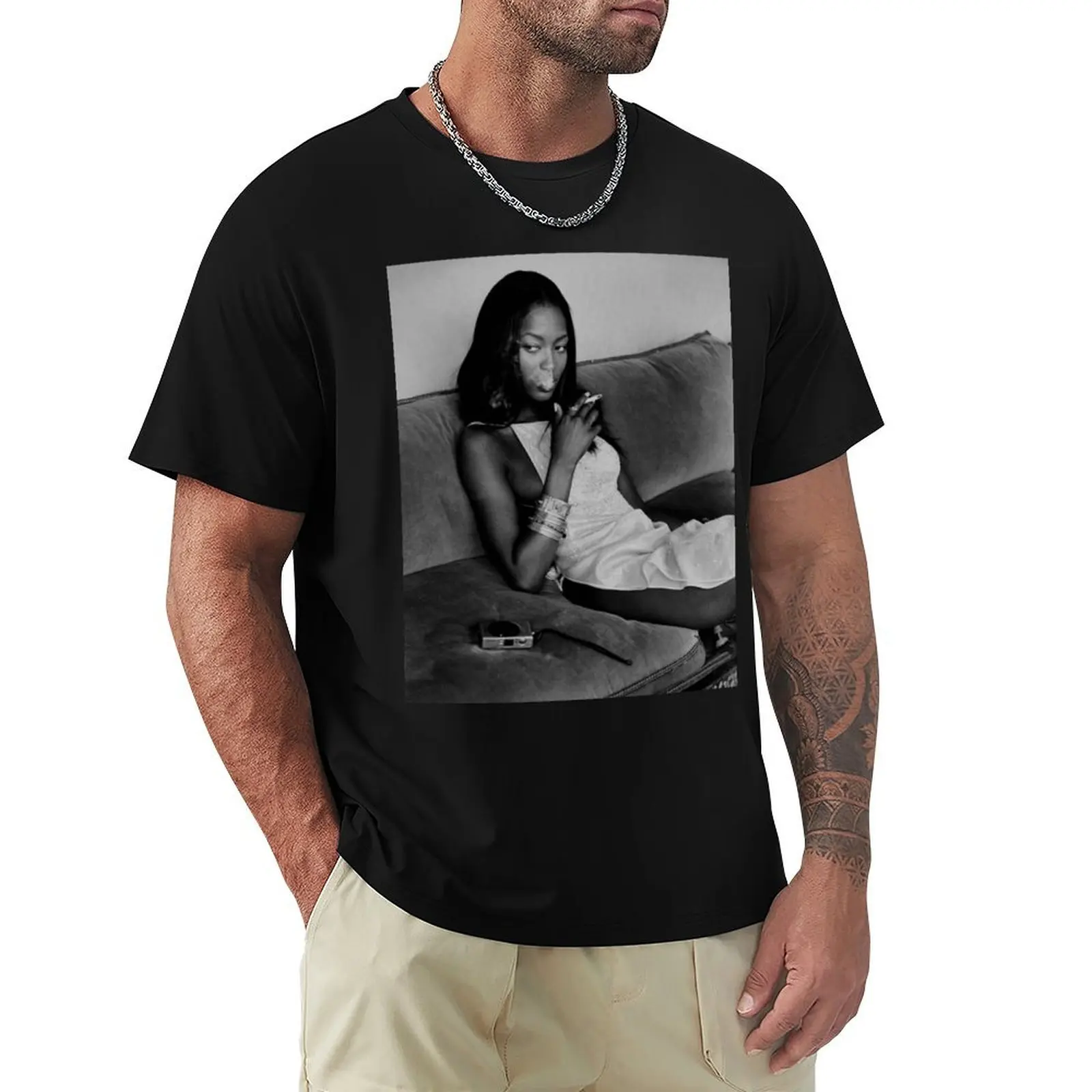 Naomi Campbell : Smoke Break T-Shirt Funny t-shirts Anime t-shirt blue archive T-shirts man slim fit t shirts for men
Naomi Campbell : Smoke Break T-Shirt Funny t-shirts Anime t-shirt blue archive T-shirts man slim fit t shirts for men