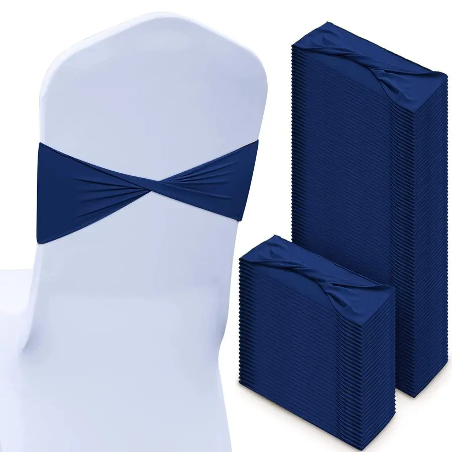 150 Pcs Spandex Chair Sashes Bows Stretch Chair Cover Bands Elastic Ties Bands Slider Sashes Without Buckle Decorations for Wedd
150 Pcs Spandex Chair Sashes Bows Stretch Chair Cover Bands Elastic Ties Bands Slider Sashes Without Buckle Decorations for Wedd