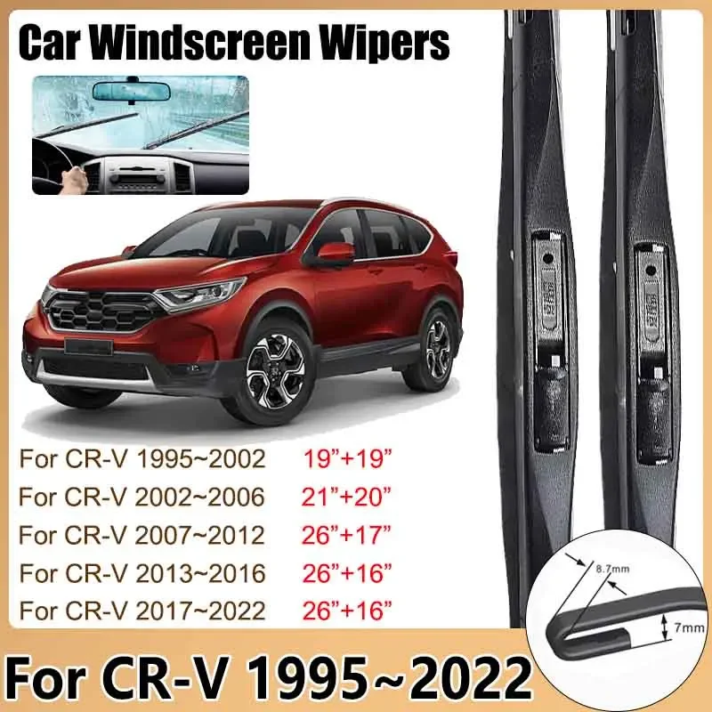 Car Accessories for Honda CR-V 1995~2022 CR V CRV Windshield Wipers Hybrid Rubber Blades Window Cleaning Brushes 2021 2020 2019
Car Accessories for Honda CR-V 1995~2022 CR V CRV Windshield Wipers Hybrid Rubber Blades Window Cleaning Brushes 2021 2020 2019