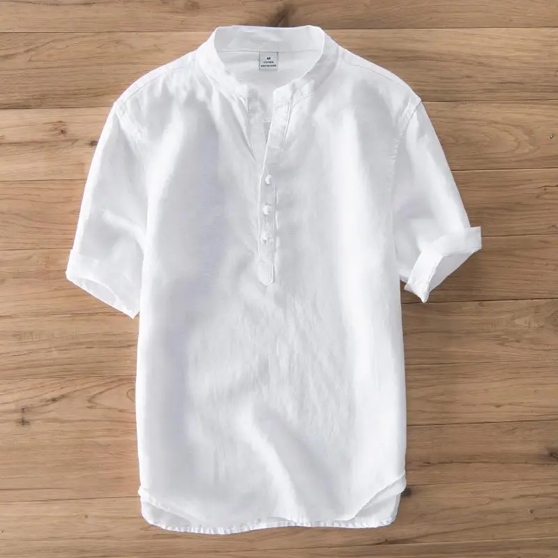 Men's Linen Short Sleeve Shirt Casual Style Twisted Fabric Lightweight Summer Shirt Travel Friendly Pure Color Casual Wear
Men's Linen Short Sleeve Shirt Casual Style Twisted Fabric Lightweight Summer Shirt Travel Friendly Pure Color Casual Wear