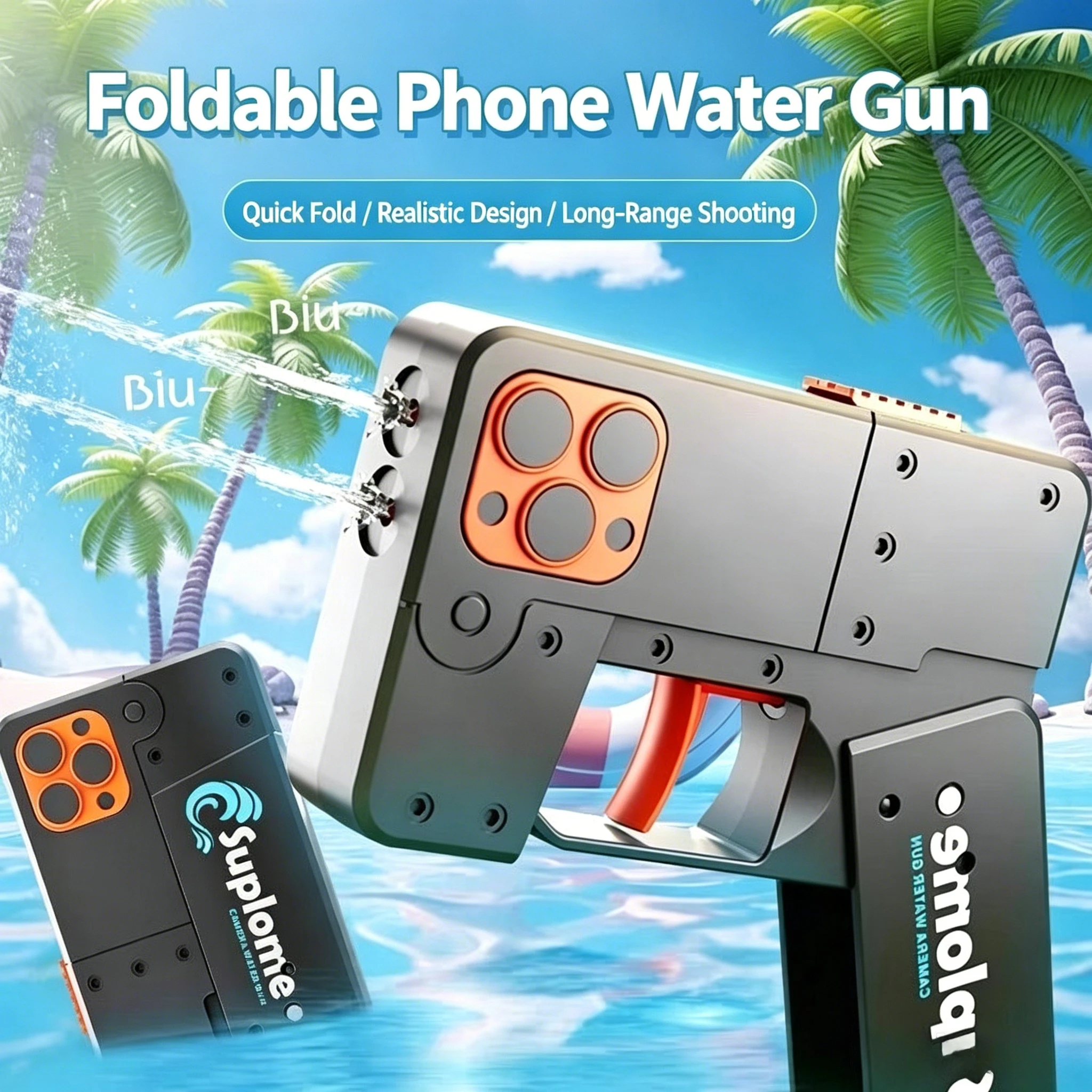 Folding Phone Toy Water Gun Toys Summer Outdoor Beach Pool Garden Fight Games Water Fight Watergun Outing Toy Gifts
Folding Phone Toy Water Gun Toys Summer Outdoor Beach Pool Garden Fight Games Water Fight Watergun Outing Toy Gifts