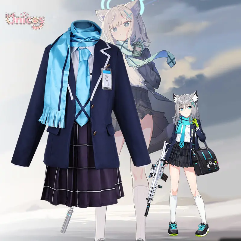 Blue Archive Shiroko Cosplay Costume JK School Uniform Anime Game Full Set Halloween Carnival Role Play Outfit Onicos
Blue Archive Shiroko Cosplay Costume JK School Uniform Anime Game Full Set Halloween Carnival Role Play Outfit Onicos