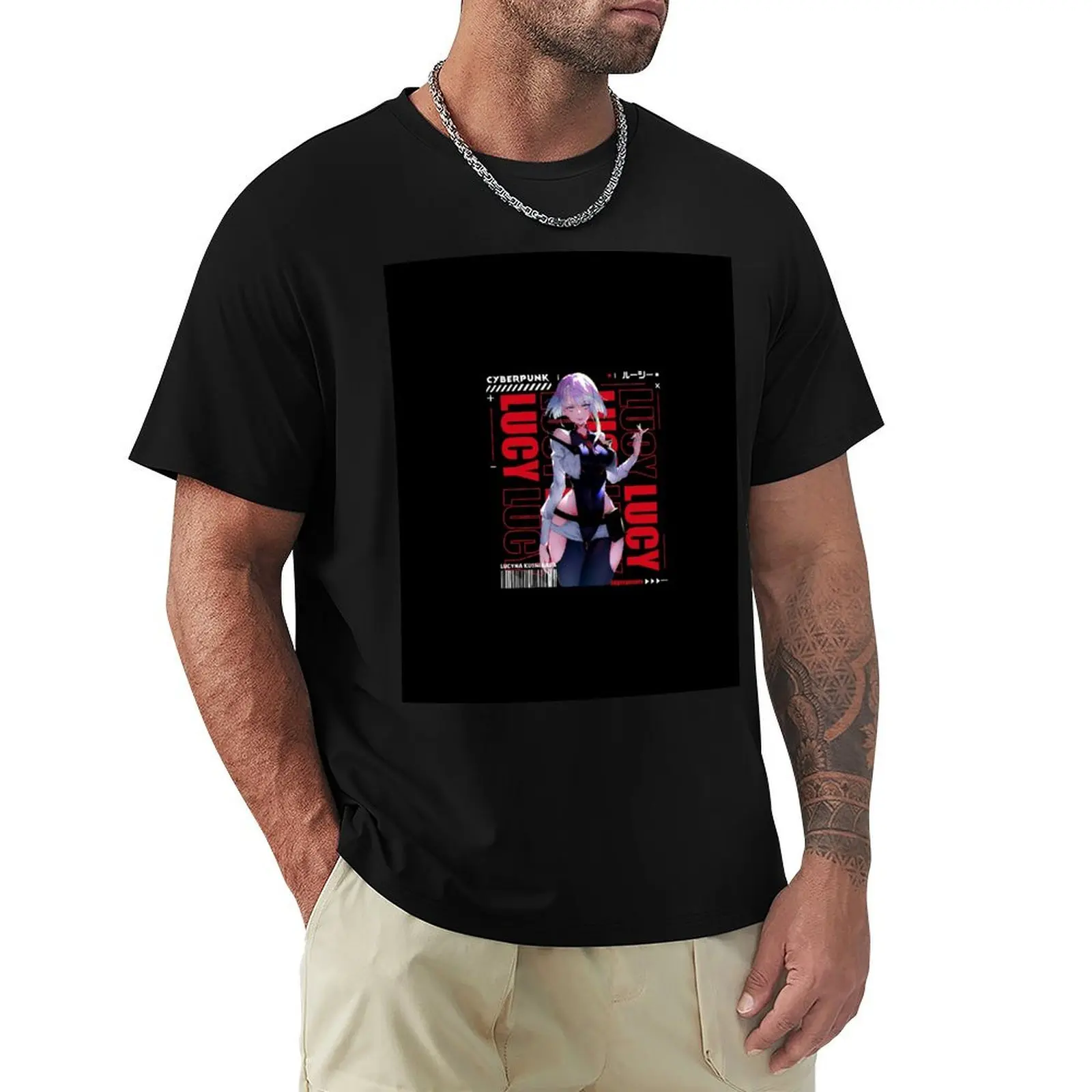 Lucy - Cyberpunk T-Shirt summer clothes funny costumes Luxury man tee shirts for men
Lucy - Cyberpunk T-Shirt summer clothes funny costumes Luxury man tee shirts for men