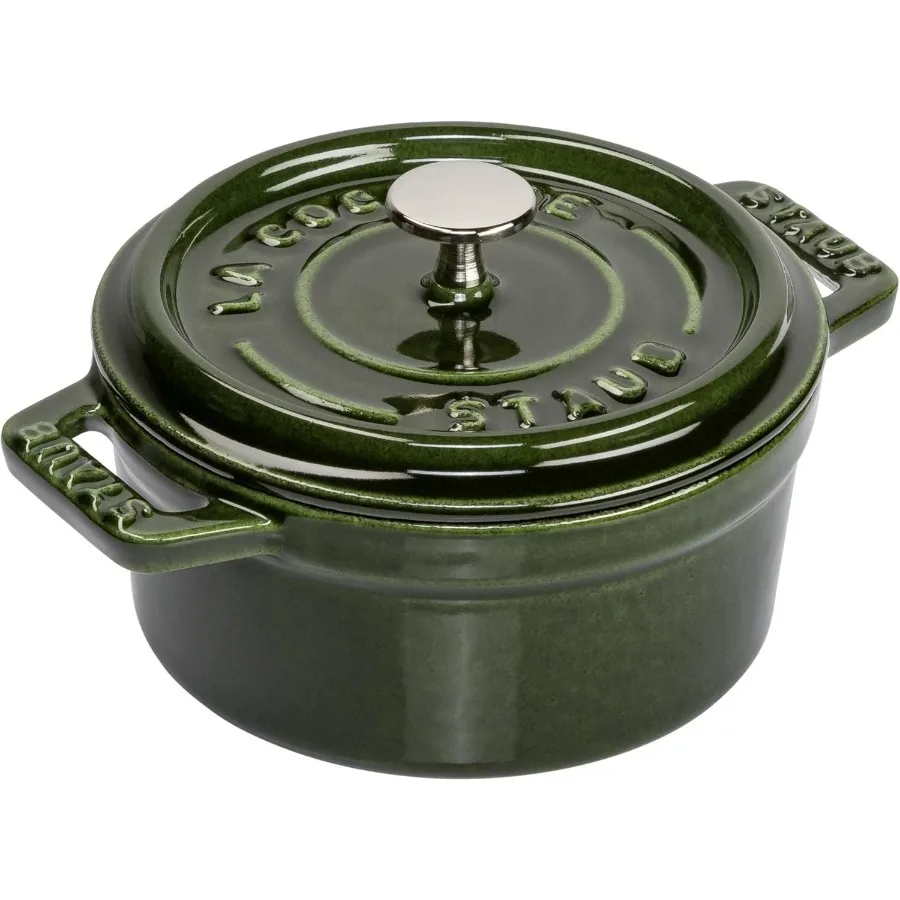 La Cocotte Round 40509-804 Mini Pico Cocotte Round Basil Green 40509-804 Small Two-Handed Enameled Pot
La Cocotte Round 40509-804 Mini Pico Cocotte Round Basil Green 40509-804 Small Two-Handed Enameled Pot