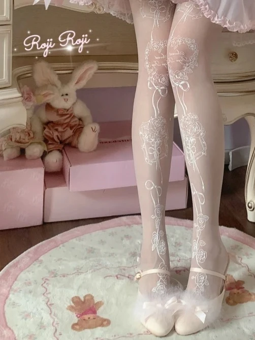 Japanese Style Lolita Versatile Legging Stockings Women's Spring and Summer Tights Sweet Cute Girls Printed White Pantyhose
Japanese Style Lolita Versatile Legging Stockings Women's Spring and Summer Tights Sweet Cute Girls Printed White Pantyhose