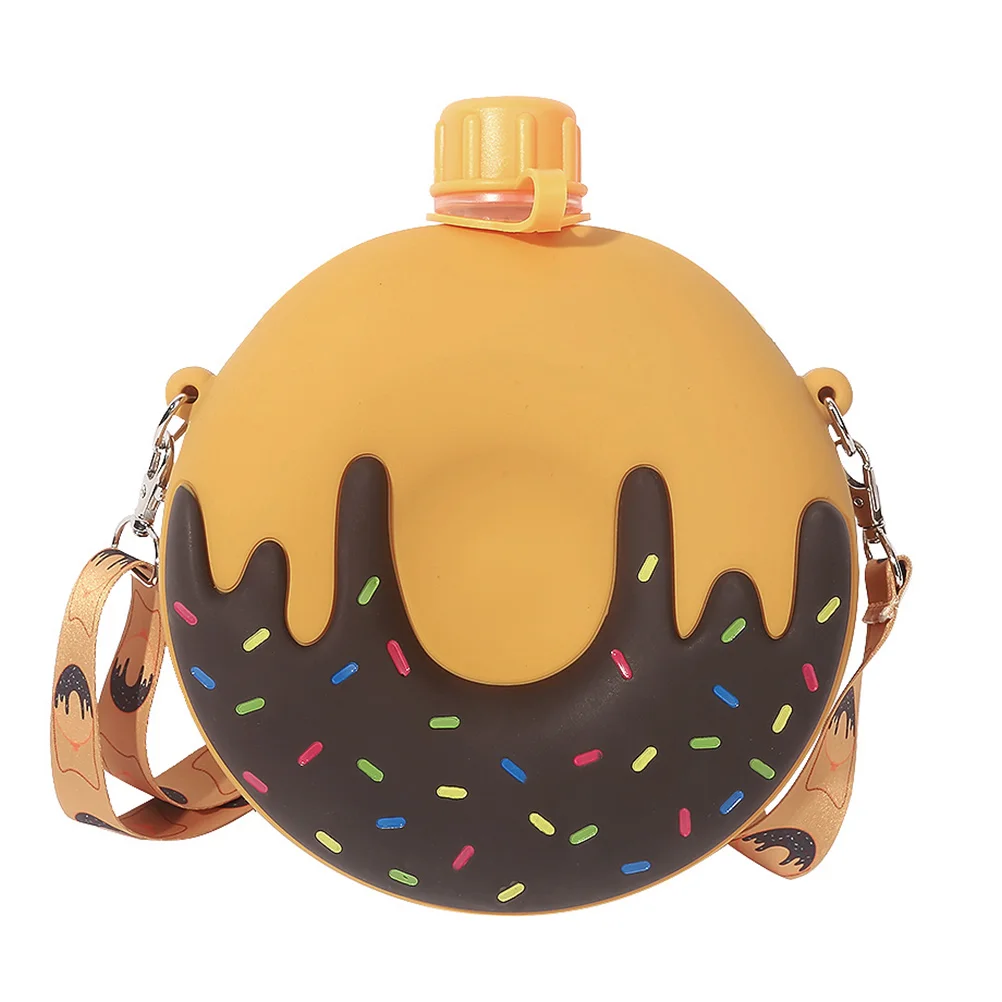 1 pc Silicone Water Kids Donut Shape Portable Kettle 300ml Safe PP Material Cartoon Cover Portable Water Kettle Soft Strap
1 pc Silicone Water Kids Donut Shape Portable Kettle 300ml Safe PP Material Cartoon Cover Portable Water Kettle Soft Strap