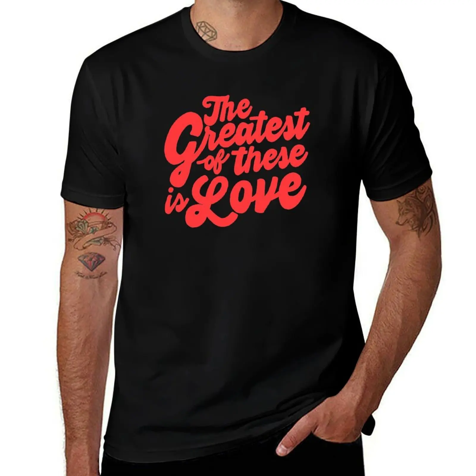 the greatest of these is love T-Shirt Plus Size Gym Sports T-Shirt
the greatest of these is love T-Shirt Plus Size Gym Sports T-Shirt