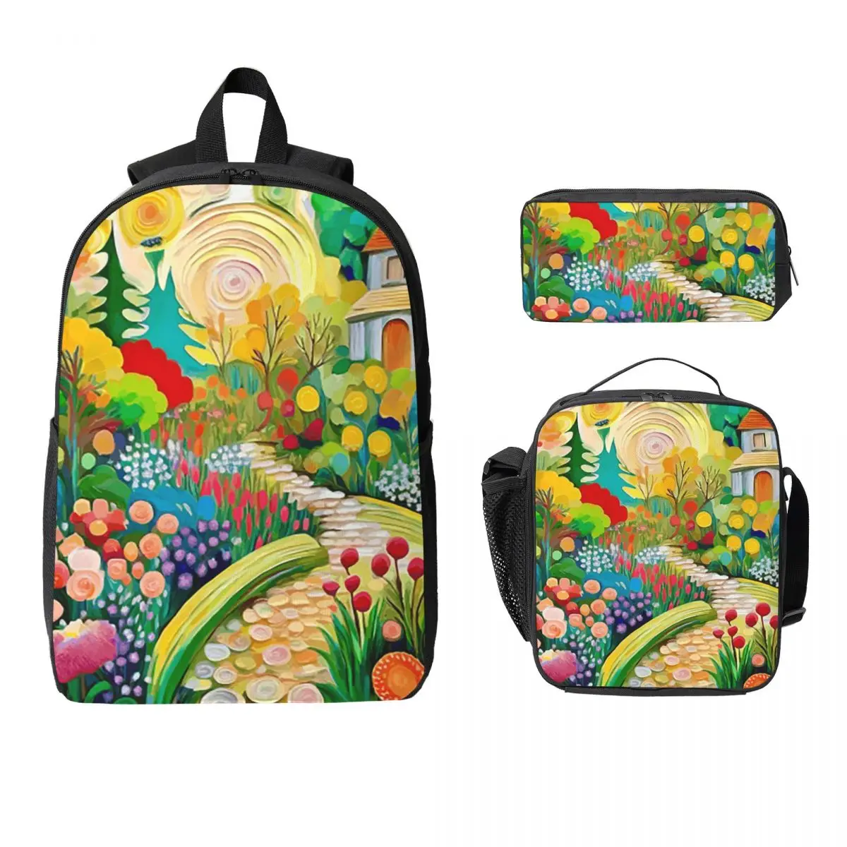 Gustav Klimt Flower Garden With Cottage Backpack BookBag School Bag Laptop Shoulder Bags 3ps Insulated Lunch Bag Pencil Case
Gustav Klimt Flower Garden With Cottage Backpack BookBag School Bag Laptop Shoulder Bags 3ps Insulated Lunch Bag Pencil Case
