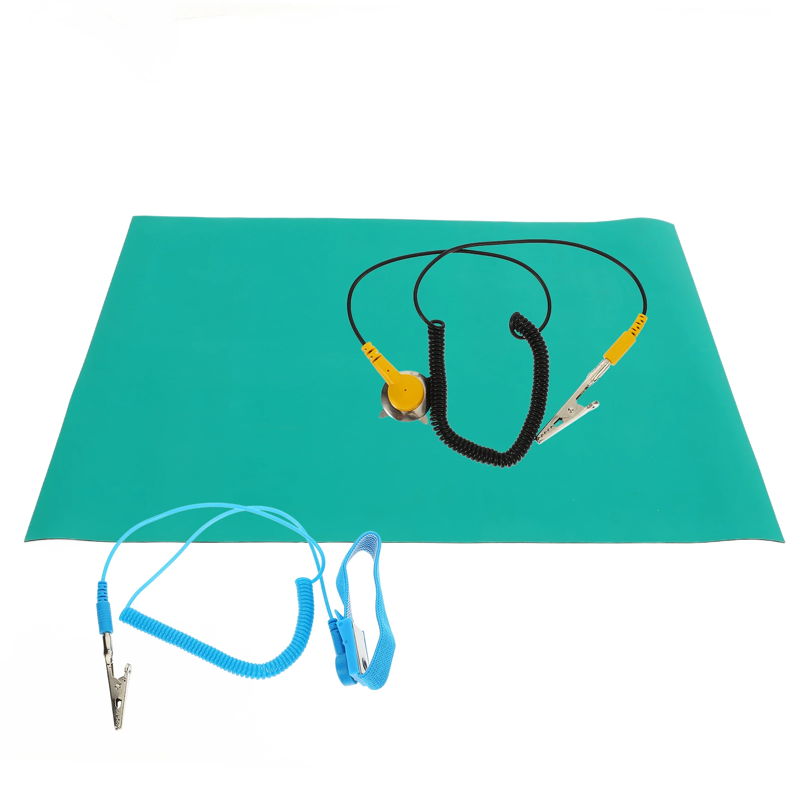 Anti-Static Rubber Mat Heat Resistant Grounding Desk Pad For Electronics Repair 0.6Mx0.8Mx2Mm Mat Floor Countertop
Anti-Static Rubber Mat Heat Resistant Grounding Desk Pad For Electronics Repair 0.6Mx0.8Mx2Mm Mat Floor Countertop