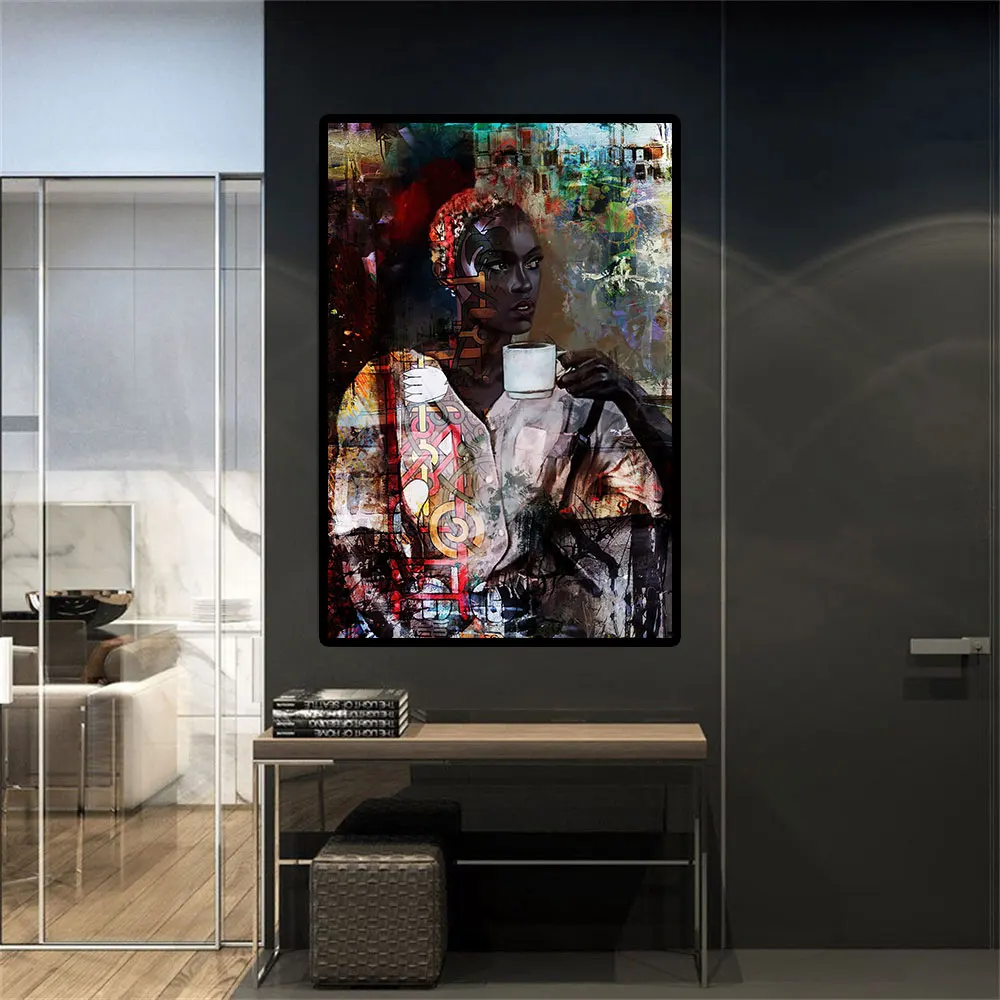 Street Graffiti Art Wall Decor Canvas Mural Coffee Drinking, Temperament Woman Prints, Painting Poster Picture Living Home Decor
Street Graffiti Art Wall Decor Canvas Mural Coffee Drinking, Temperament Woman Prints, Painting Poster Picture Living Home Decor