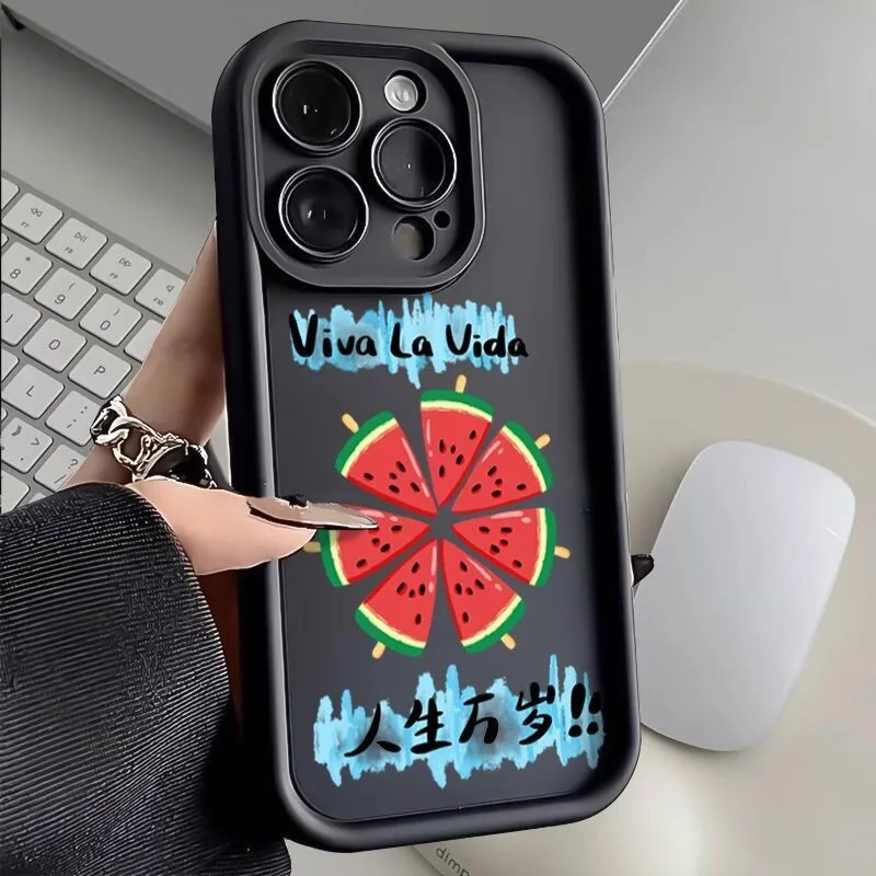 Cute watermelon Viva la vida luxury phone case for iphone 15 plus 14 pro max 13 11 12 back cover for iphone xr xs max x bumper
Cute watermelon Viva la vida luxury phone case for iphone 15 plus 14 pro max 13 11 12 back cover for iphone xr xs max x bumper