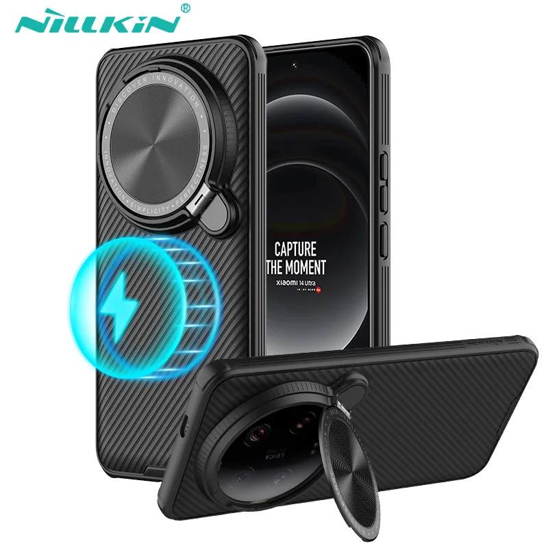 For Xiaomi 14 Ultra Magsafe Case Nillkin CamShield Prop Magnetic Case With Foldable Protection Lens Stand Cover For Mi 14 Ultra
For Xiaomi 14 Ultra Magsafe Case Nillkin CamShield Prop Magnetic Case With Foldable Protection Lens Stand Cover For Mi 14 Ultra