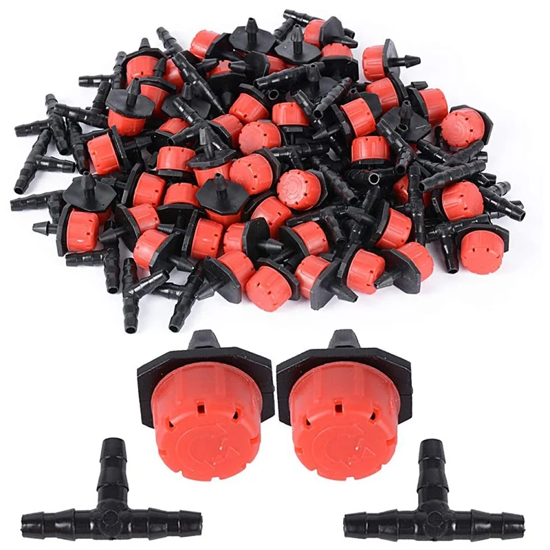 200 Adjustable Irrigation Drippers with Drip Irrigation Kit for Garden Watering Fitting
200 Adjustable Irrigation Drippers with Drip Irrigation Kit for Garden Watering Fitting