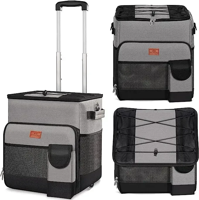 Cooler with Wheels and Handle Removable Wheels Insulated Portable Rolling Cooler Bag for Camping Hiking BBQ Summer Beach Travel
Cooler with Wheels and Handle Removable Wheels Insulated Portable Rolling Cooler Bag for Camping Hiking BBQ Summer Beach Travel