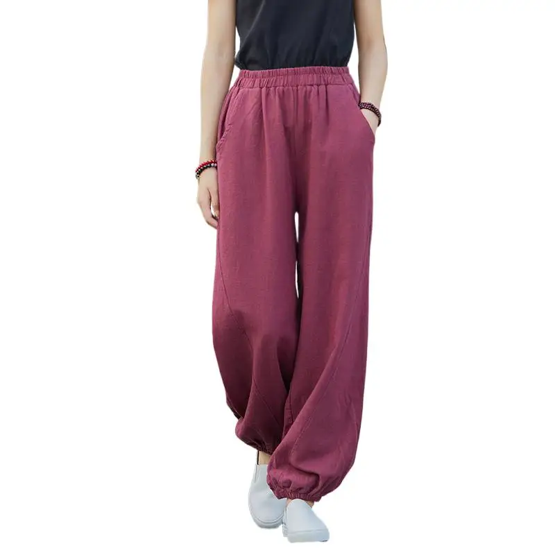 Cotton Linen Pants for Women Loose Vintage Solid Basic High Waist Wide Leg Trousers Spring Autunm Women' Pants style y2k
Cotton Linen Pants for Women Loose Vintage Solid Basic High Waist Wide Leg Trousers Spring Autunm Women' Pants style y2k