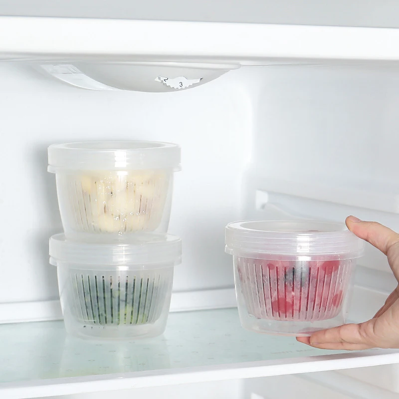 Fruit Vegetable Storage Box With Top Lid Drain Basket Refrigerator Freezer Seal Crisper Onion Side Dish Organizers
Fruit Vegetable Storage Box With Top Lid Drain Basket Refrigerator Freezer Seal Crisper Onion Side Dish Organizers