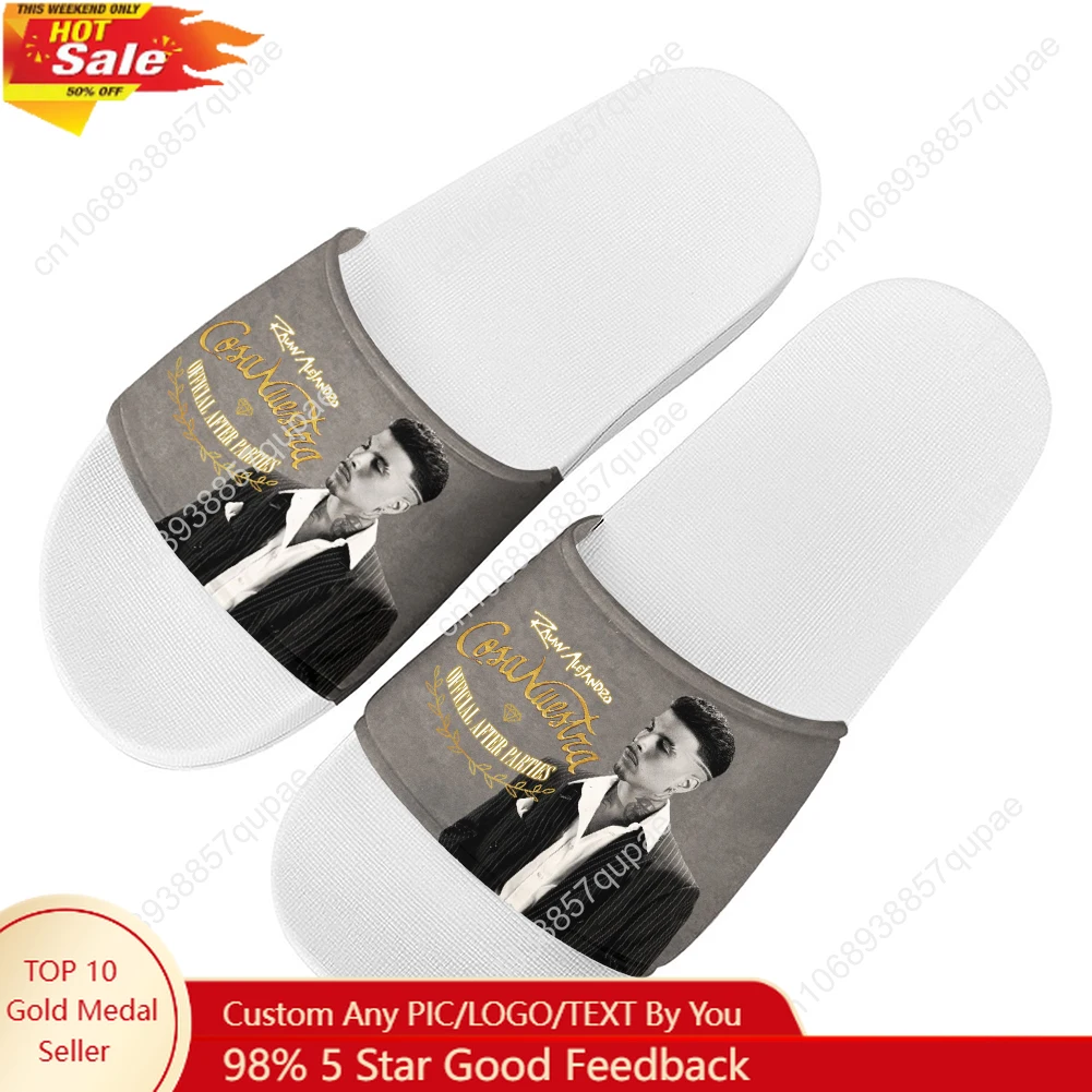 Singer Rauw Alejandro Cosa Nuestra Slippers Home Water Shoes Mens Womens Outdoor Beach Pool Sandals Custom Summer Slipper
Singer Rauw Alejandro Cosa Nuestra Slippers Home Water Shoes Mens Womens Outdoor Beach Pool Sandals Custom Summer Slipper