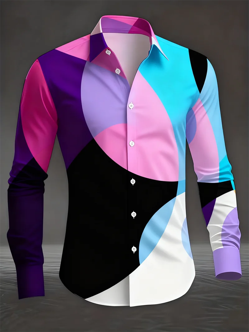 Новая рубашка с цветными блоками для мужской повседневной рубашки, модная рубашка, модный топ с длинными рукавами
Новая рубашка с цветными блоками для мужской повседневной рубашки, модная рубашка, модный топ с длинными рукавами