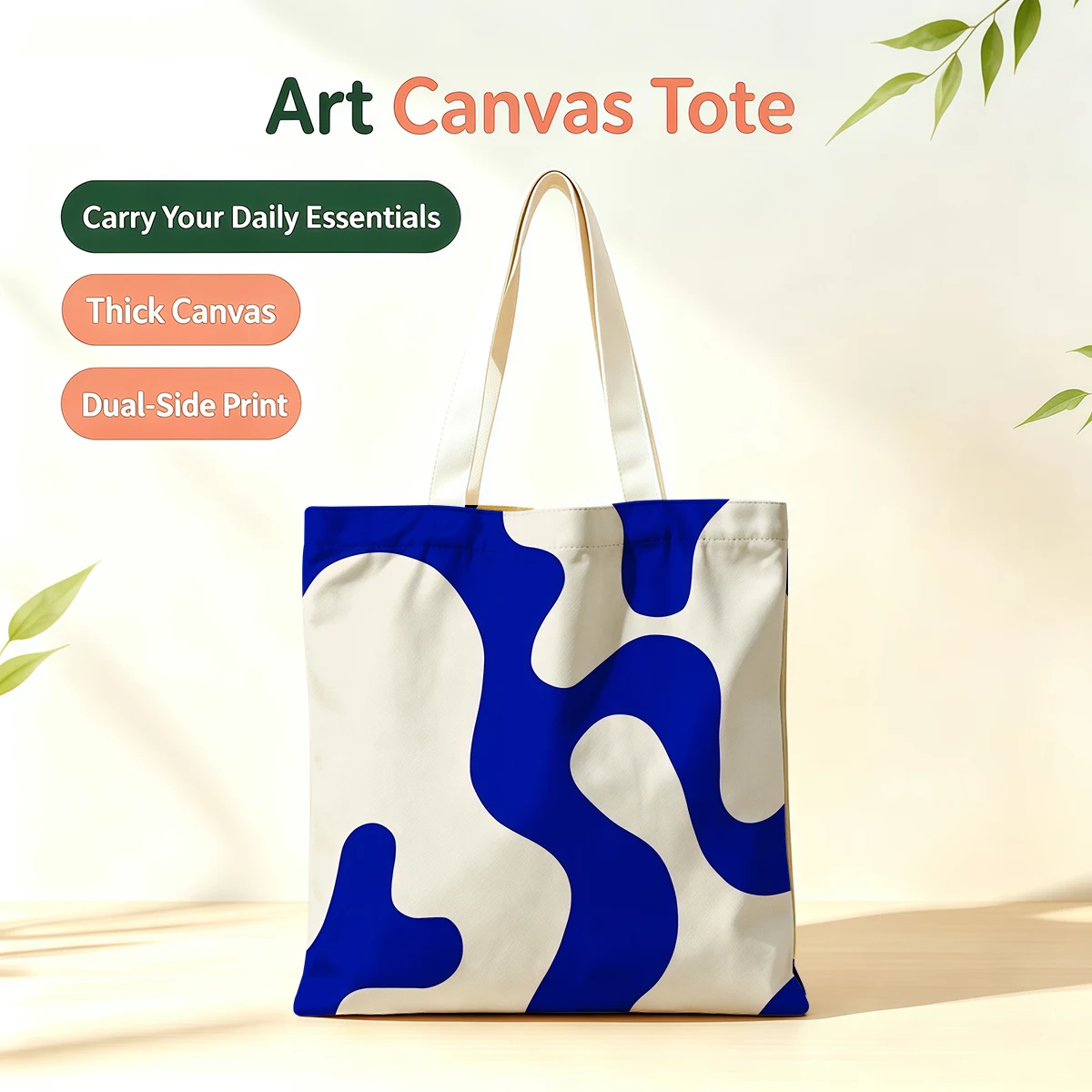 Blue Swirls Minimalist Dual-Side Printed Tote Bag Eco Handbag for School Office Daily Errands Daily Must-Have Bag
Blue Swirls Minimalist Dual-Side Printed Tote Bag Eco Handbag for School Office Daily Errands Daily Must-Have Bag