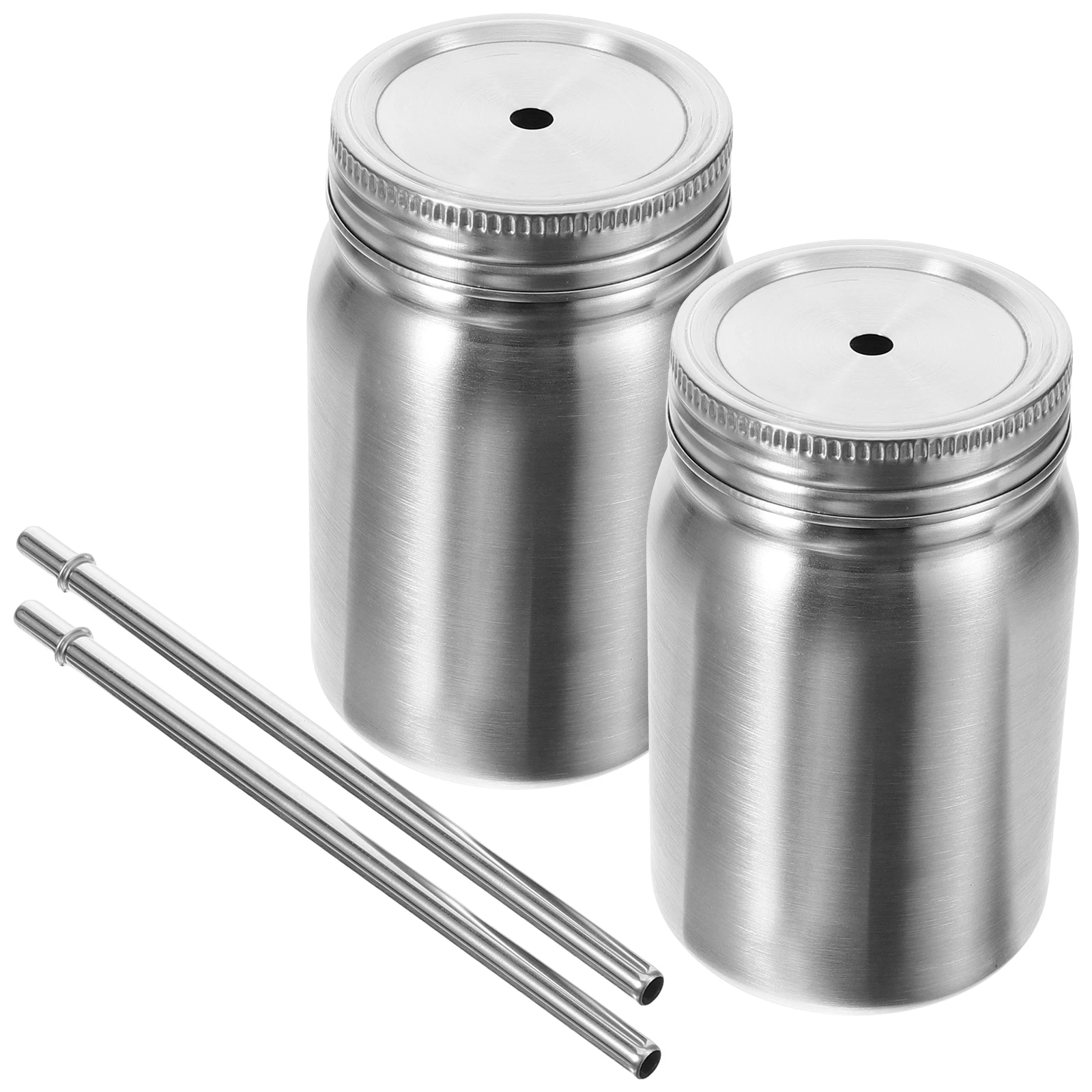 2 Pcs Kitchen Stainless Steel Cup Drinks Drinking with Cover Jar Silver Coffee Frothing Mug Baby
2 Pcs Kitchen Stainless Steel Cup Drinks Drinking with Cover Jar Silver Coffee Frothing Mug Baby