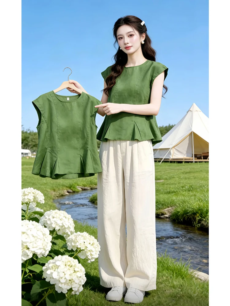 Summer 2026 Women's Fashion Casual Color Short Sleeve Shirt Versatile Comfortable Breathable round Neck Pullover Top
Summer 2026 Women's Fashion Casual Color Short Sleeve Shirt Versatile Comfortable Breathable round Neck Pullover Top