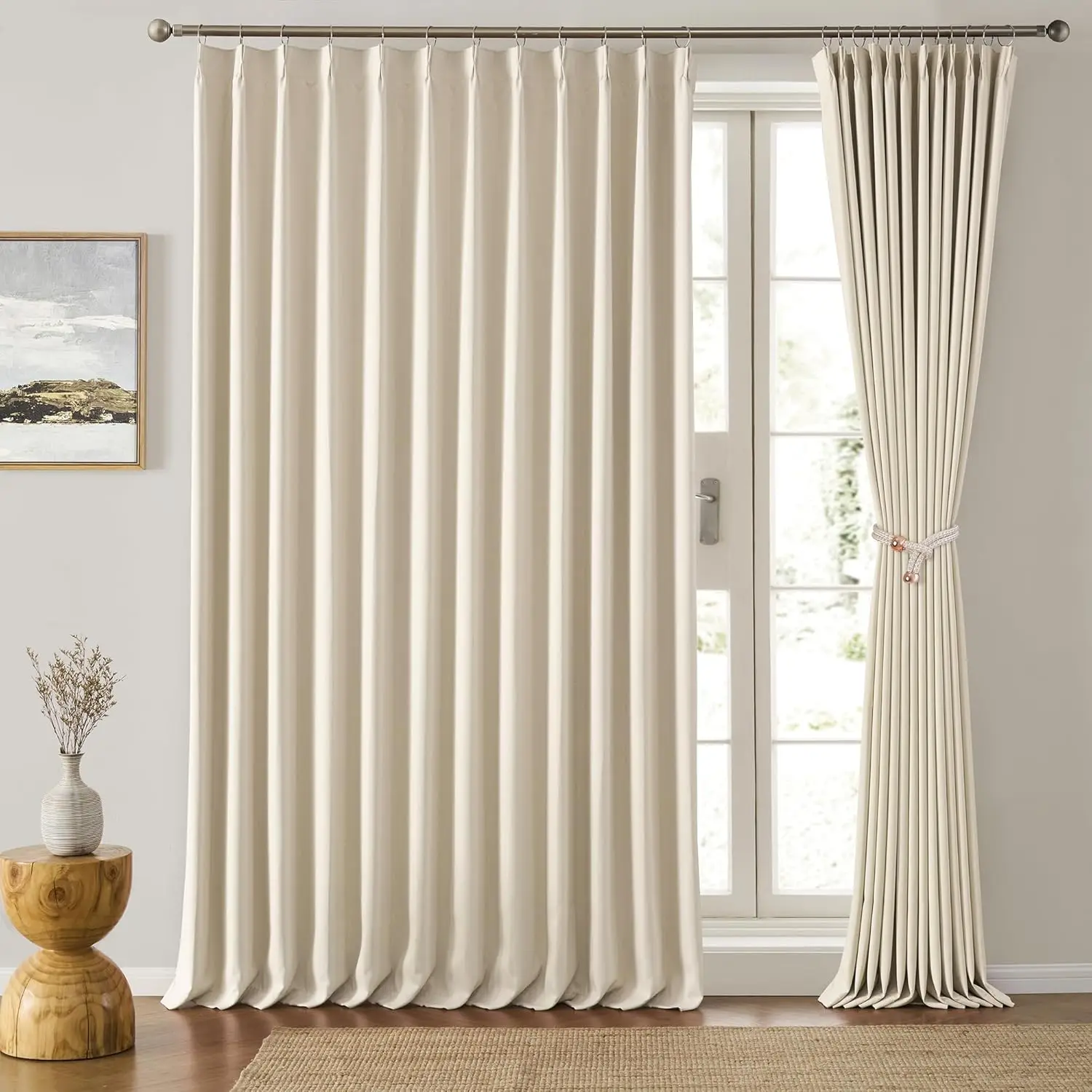 Blackout Sliding Glass Door Curtains 2 Panels Set,80 Inch Wide Room Divider Darkening Window Treatment Unique Hook Track
Blackout Sliding Glass Door Curtains 2 Panels Set,80 Inch Wide Room Divider Darkening Window Treatment Unique Hook Track