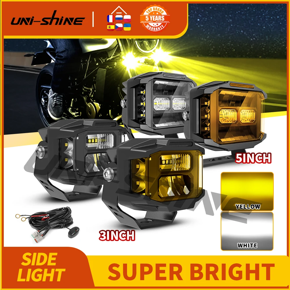 Внедорожник UNISHINE, боковая фонарь, рабочая фонарь 3 дюйма лм, белый Янтарный комбинированный луч, боковой туман, задний свет, фонарь для ATV SUV, лодки, пикапа 12 В, 24 В 
Внедорожник UNISHINE, боковая фонарь, рабочая фонарь 3 дюйма лм, белый Янтарный комбинированный луч, боковой туман, задний свет, фонарь для ATV SUV, лодки, пикапа 12 В, 24 В