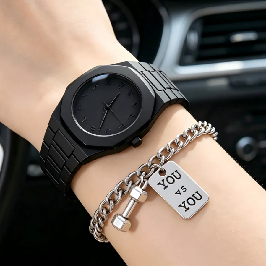 Fashion Men's Quartz Watch Simple Black Male Quartz Wristwatches Arabic digital PC Strap Life Waterproof Business Clock for man
Fashion Men's Quartz Watch Simple Black Male Quartz Wristwatches Arabic digital PC Strap Life Waterproof Business Clock for man