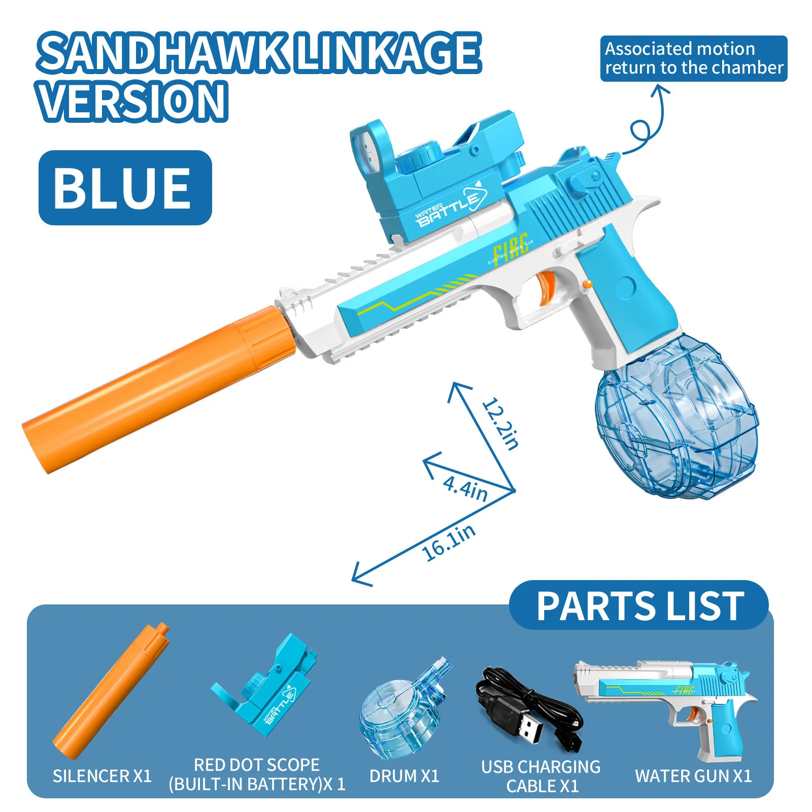 Electric Water Gun, Automatic Squirt Guns with Long Range with Large Capacity, Water Blasters for Outdoor Summer
Electric Water Gun, Automatic Squirt Guns with Long Range with Large Capacity, Water Blasters for Outdoor Summer