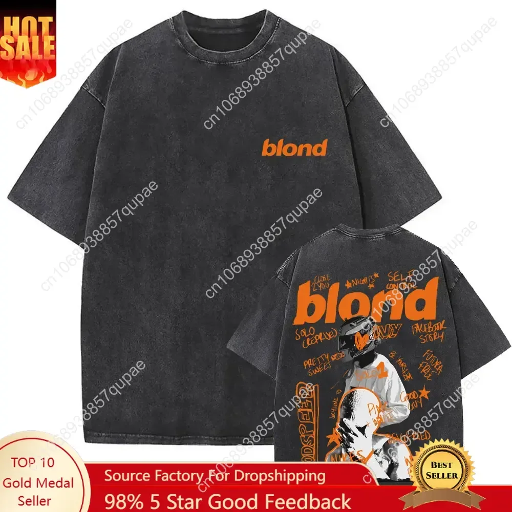 Washed Rapper Frank Vintage Oversized T Shirts Men Ocean Hip Hop Trend T Shirt Blond Pop Music T-shirts Male Fashion Streetwear
Washed Rapper Frank Vintage Oversized T Shirts Men Ocean Hip Hop Trend T Shirt Blond Pop Music T-shirts Male Fashion Streetwear