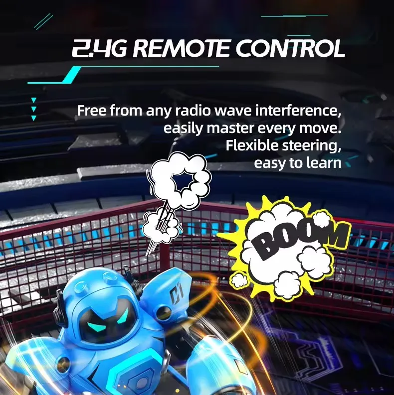 NEW Two-Player Battle Robot Smart Football Robots Double Boxing Fighting Artificial Remote Control Robot Toys For Children Gifts
NEW Two-Player Battle Robot Smart Football Robots Double Boxing Fighting Artificial Remote Control Robot Toys For Children Gifts