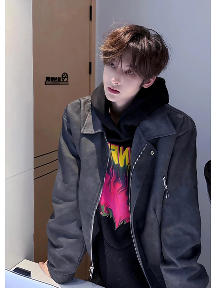 Cleanfit Мужской байкерский кожаный джет Flight Jaet oulder Pad Дизайн украшения на молнии против морщин Treaent Modern Sle
Cleanfit Мужской байкерский кожаный джет Flight Jaet oulder Pad Дизайн украшения на молнии против морщин Treaent Modern Sle