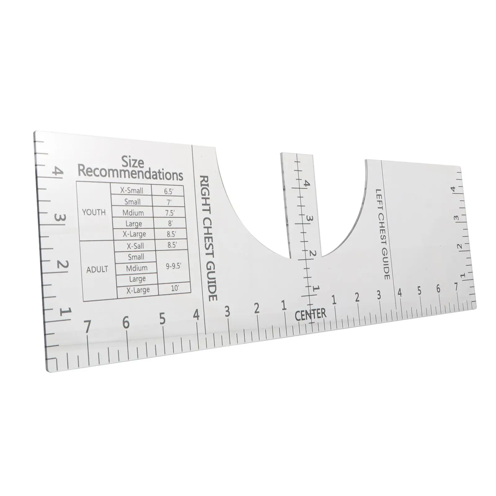 Round Neck Ruler T Shirt Guide Transparent Acrylic Alignment Tool for Shirts Multiple Sizes Easy Use Design Accurate
Round Neck Ruler T Shirt Guide Transparent Acrylic Alignment Tool for Shirts Multiple Sizes Easy Use Design Accurate