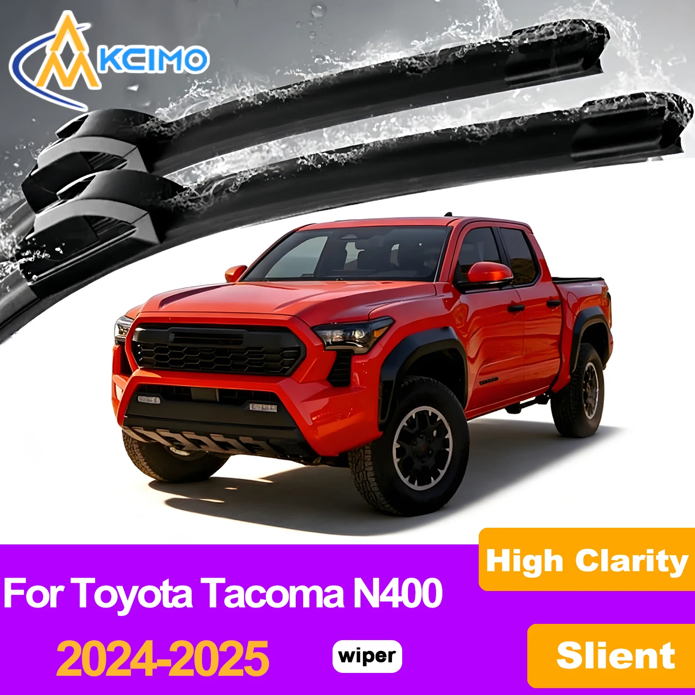 KCIMO 2PCS Front Windshield Wiper Blades For Toyota Tacoma N400 2024-2025, Performance Pro-Grade Clarity Anti-Streak Technology
KCIMO 2PCS Front Windshield Wiper Blades For Toyota Tacoma N400 2024-2025, Performance Pro-Grade Clarity Anti-Streak Technology