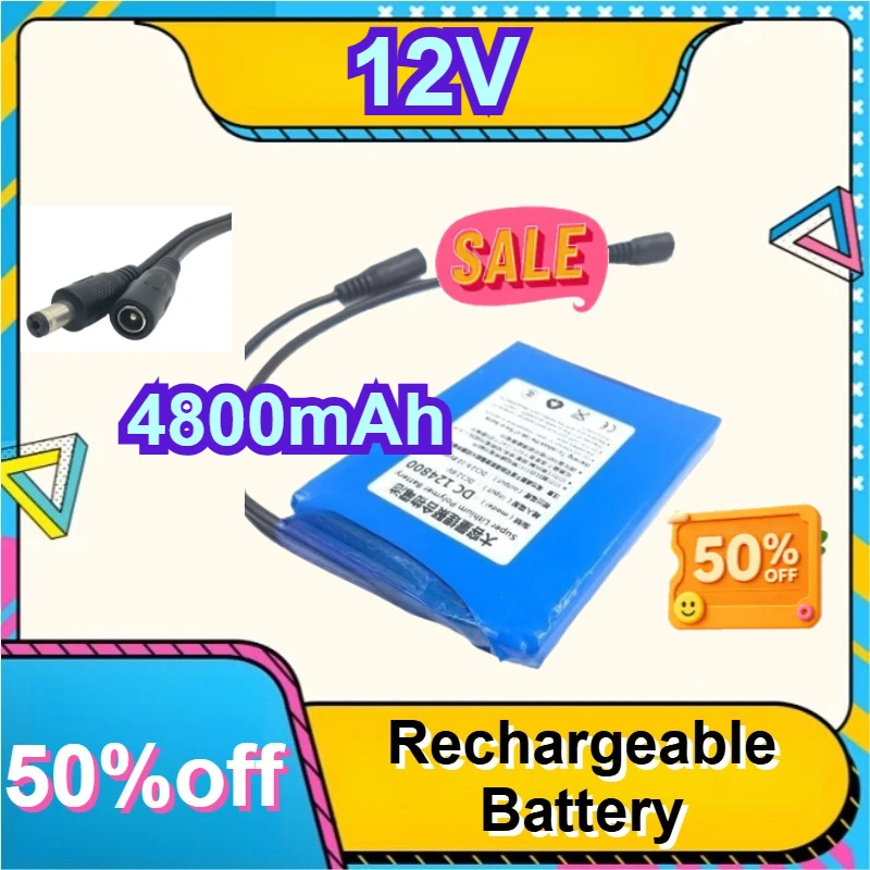 12V 4800mAh Slim Lipo Rechargeable Battery Portable Power Cell for Mini Electronic Equipment
12V 4800mAh Slim Lipo Rechargeable Battery Portable Power Cell for Mini Electronic Equipment