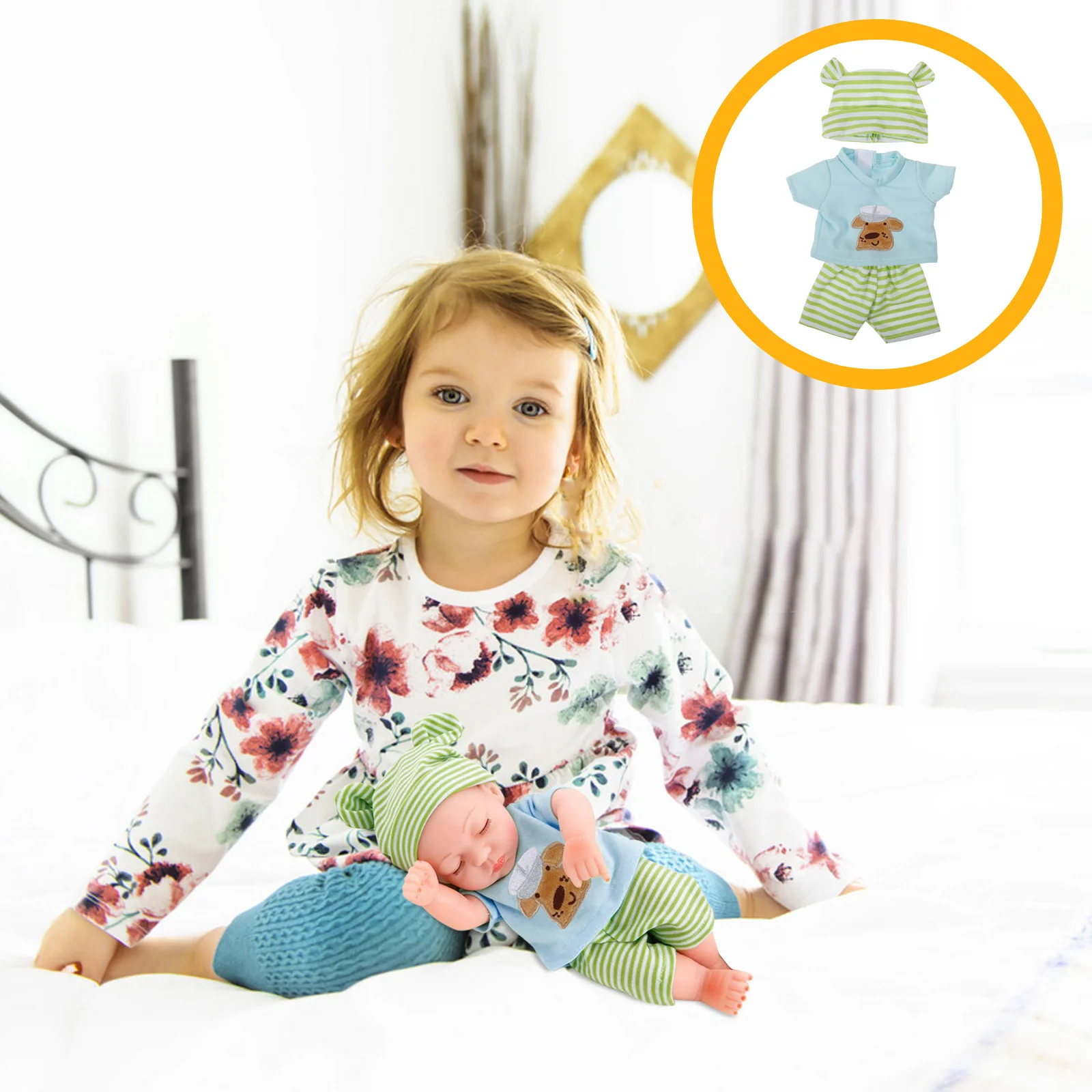 10 Inch Vinyl Clothes Baby Pajamas Dolls Animal Cotton Realistic Stuff American for Stuffed Animals Newborn Outfit
10 Inch Vinyl Clothes Baby Pajamas Dolls Animal Cotton Realistic Stuff American for Stuffed Animals Newborn Outfit