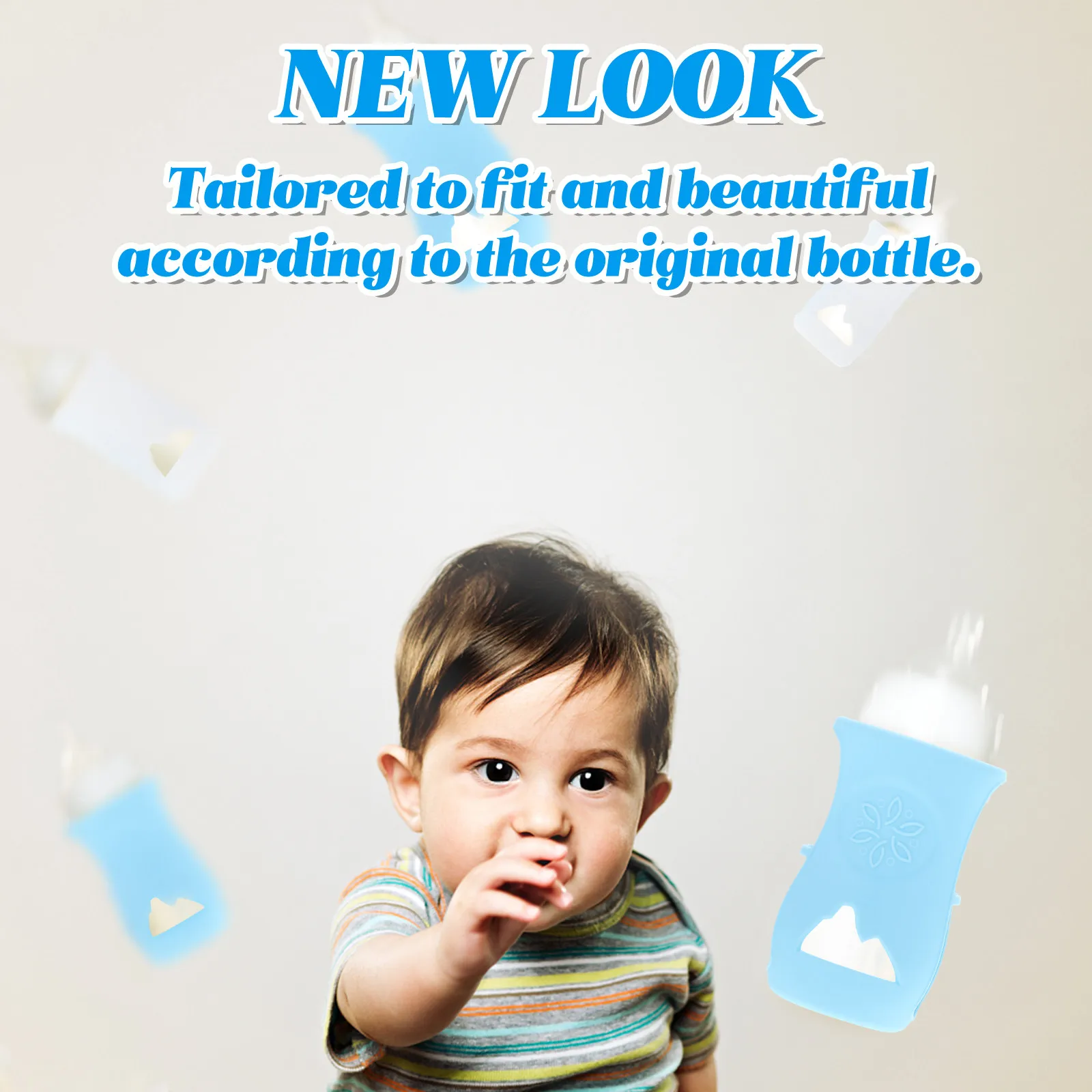 Набор из 4 силиконовых чехлов премиум-класса для детских бутылочек: термоизолированные защитные накладки от падений для стеклянных и молочников-поильников
Набор из 4 силиконовых чехлов премиум-класса для детских бутылочек: термоизолированные защитные накладки от падений для стеклянных и молочников-поильников