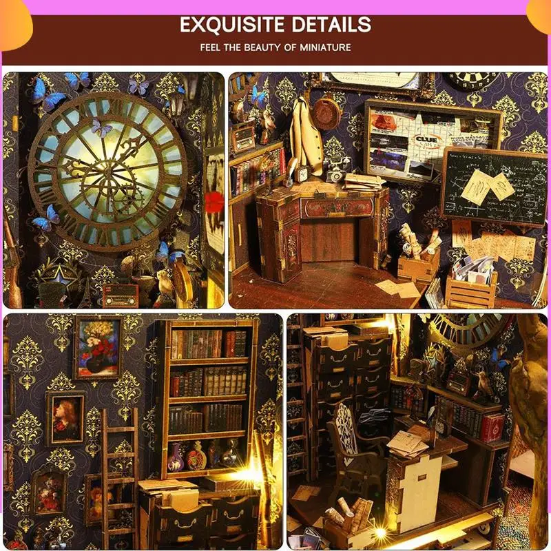 A23P DIY Book Nook Kit, DIY Booknook Bookshelf Insert Decor Alley, с подсветкой, для детей/взрослых
A23P DIY Book Nook Kit, DIY Booknook Bookshelf Insert Decor Alley, с подсветкой, для детей/взрослых