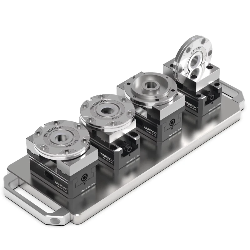 KSF60-100A-4 2.5" 4pcs Multi-station Vise in Row Set Flexible Modular Clamping System Self Centering Vise Fixture
KSF60-100A-4 2.5" 4pcs Multi-station Vise in Row Set Flexible Modular Clamping System Self Centering Vise Fixture