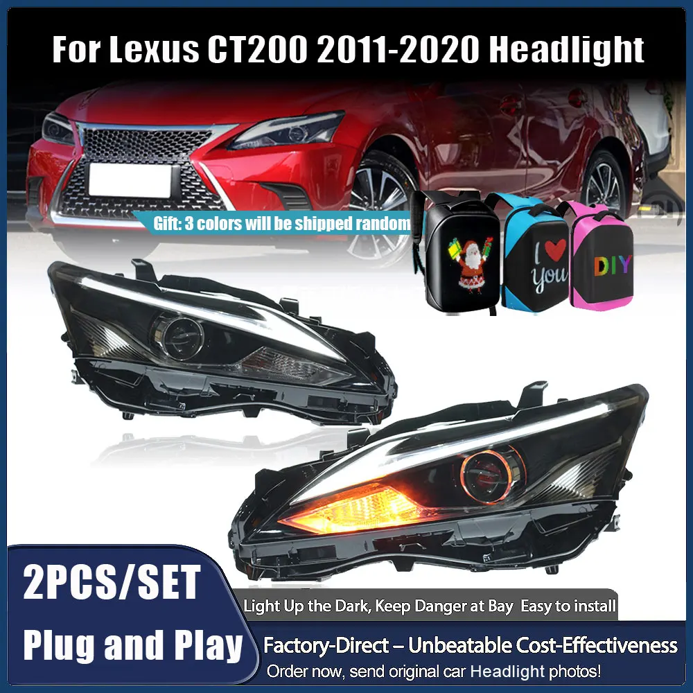 Headlight Assembly Modification Matrix Led Lens Daytime Lights Running Turn Signal Light for LEXUS CT200 2011-2020 Plug and Play
Headlight Assembly Modification Matrix Led Lens Daytime Lights Running Turn Signal Light for LEXUS CT200 2011-2020 Plug and Play