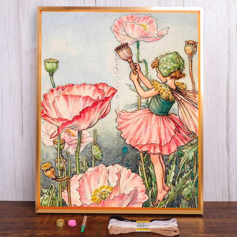 Fairy Tale Elf Printed Canvas Cross-Stitch DIY Embroidery Set Knitting Handiwork Handmade Sewing Design Package Home Decor
Fairy Tale Elf Printed Canvas Cross-Stitch DIY Embroidery Set Knitting Handiwork Handmade Sewing Design Package Home Decor