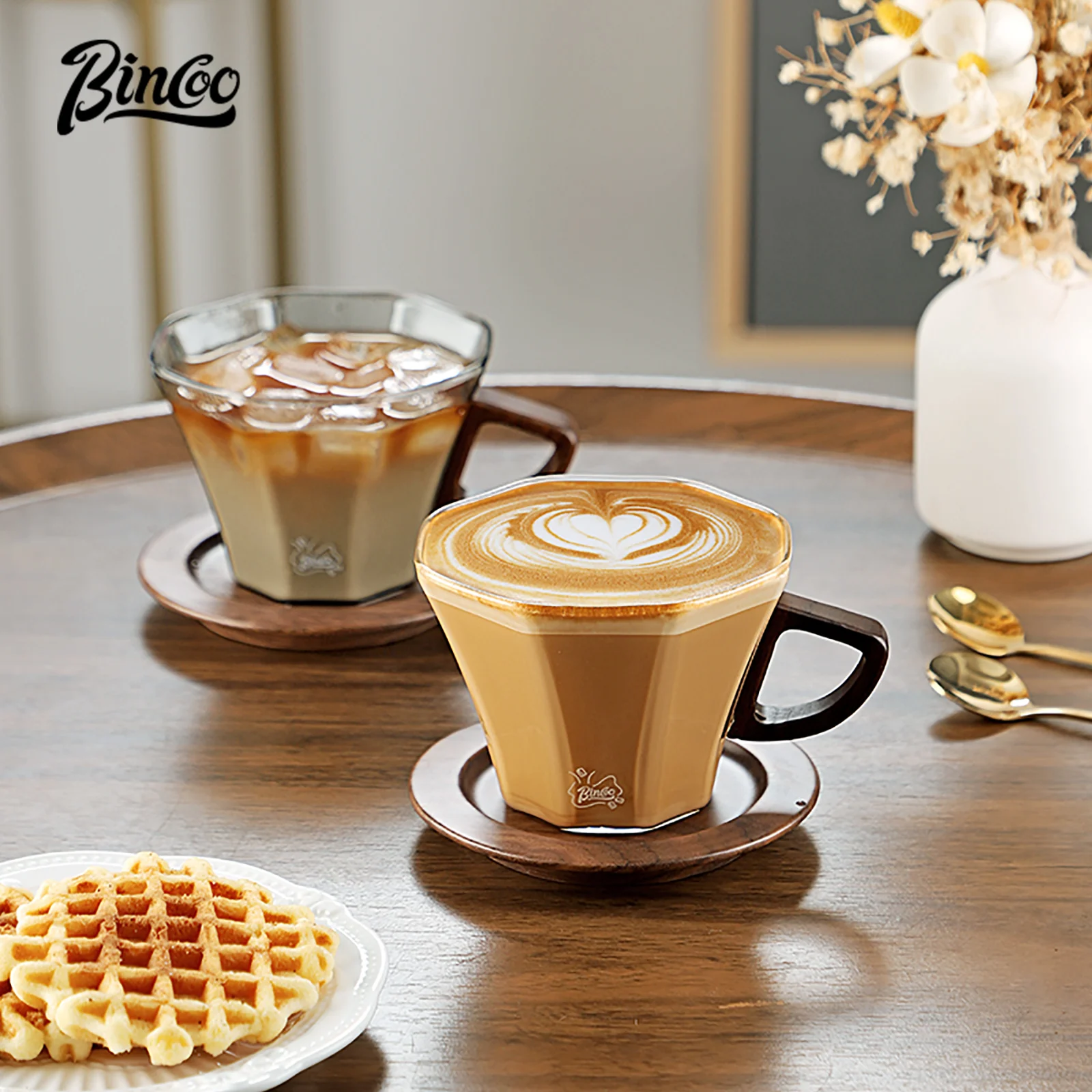 Bincoo 280ML Heat Resistant Glass Coffee Cup - Durable Easy Clean Multi Color Aesthetic Cup for Hot Cold Coffee Milk and Tea
Bincoo 280ML Heat Resistant Glass Coffee Cup - Durable Easy Clean Multi Color Aesthetic Cup for Hot Cold Coffee Milk and Tea