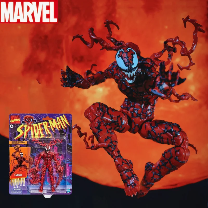 Marvel Legends Series Comics Retro-Inspired Carnage 6-Inch Scale(15cm) Collectible Action Figure Model Original New Toys
Marvel Legends Series Comics Retro-Inspired Carnage 6-Inch Scale(15cm) Collectible Action Figure Model Original New Toys