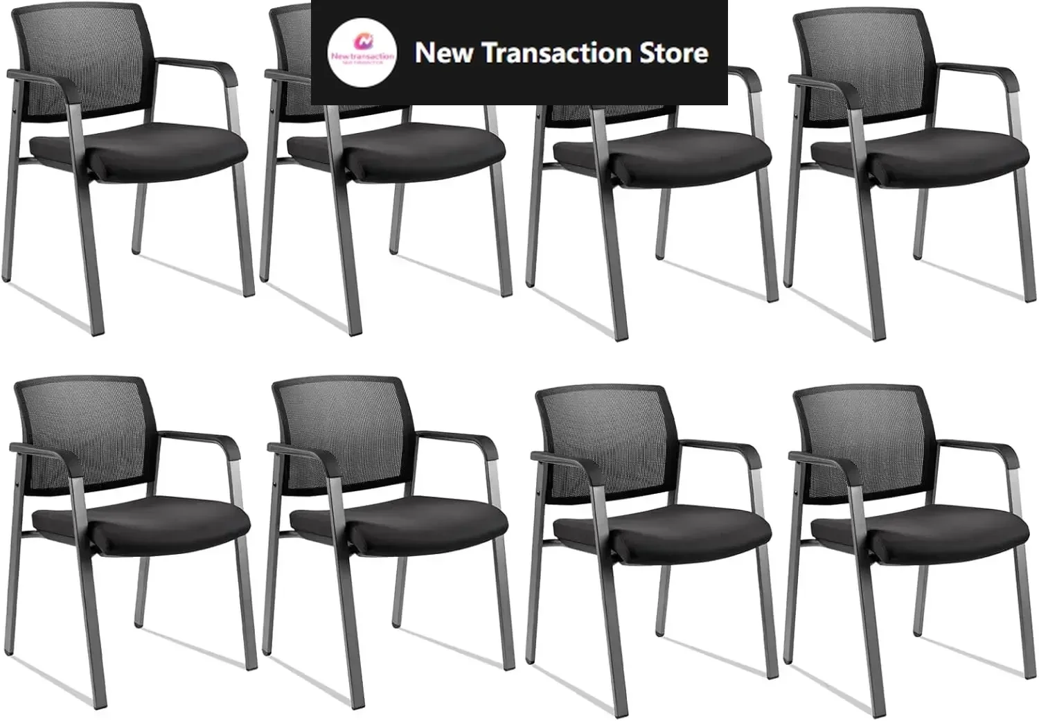 No Wheels Conference Room Chairs Set of 8, Stackable Office Guest Reception Chairs with Armrests, Mesh Back Waiting Room Chairs
No Wheels Conference Room Chairs Set of 8, Stackable Office Guest Reception Chairs with Armrests, Mesh Back Waiting Room Chairs