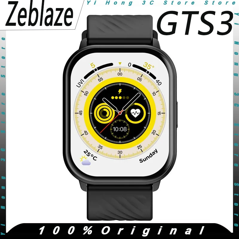 Zeblaze GTS 3 Smart Watch Ultra-big 2.03'' HD Screen 24H Health Monitor 100+ Sport Modes 200+ Watch Faces Voice Calling Custom
Zeblaze GTS 3 Smart Watch Ultra-big 2.03'' HD Screen 24H Health Monitor 100+ Sport Modes 200+ Watch Faces Voice Calling Custom