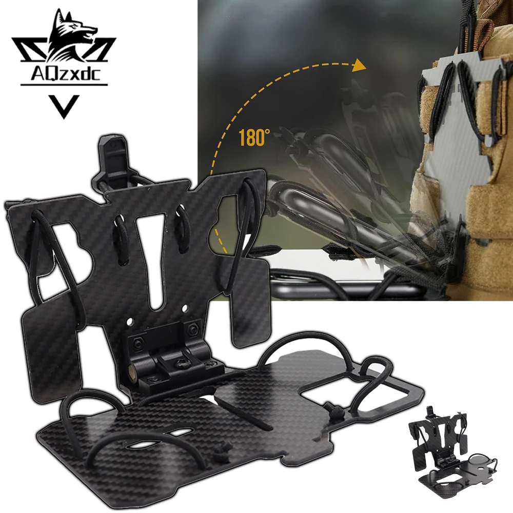 Tactical MOLLE Carbon Fiber Phone Holder Version Airsoft Vest Chest Mount Phone Holder for Cellphone Screen Size 4.7-6.7inch
Tactical MOLLE Carbon Fiber Phone Holder Version Airsoft Vest Chest Mount Phone Holder for Cellphone Screen Size 4.7-6.7inch